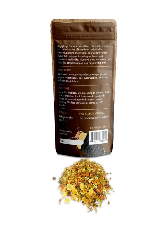 Bugzy Bugs Isoblend Premium Isopod Food Bundle Protein Vegetable Dry Blend and Shrimp Treat Rich Food Source for Feeders Insects Reptiles Invertebrates - Image 5